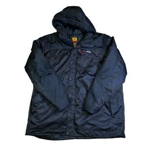 CAT Caterpillar Workwear Redefined Mens Heavy Insulated Parka 4XLT - Black